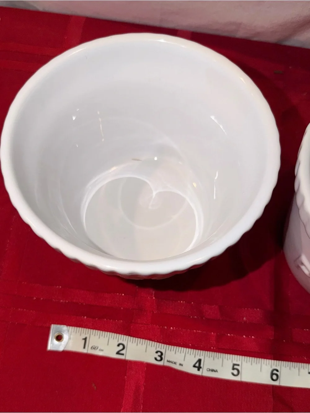 Target White Ceramic Popcorn Bowls - Set of 2